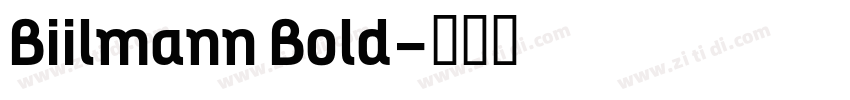 Biilmann Bold字体转换